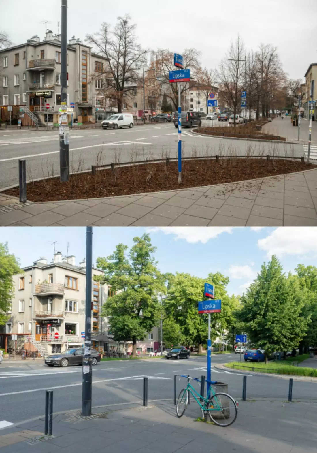 Porównanie stanu przeszłego i obecnego fot. ZDM