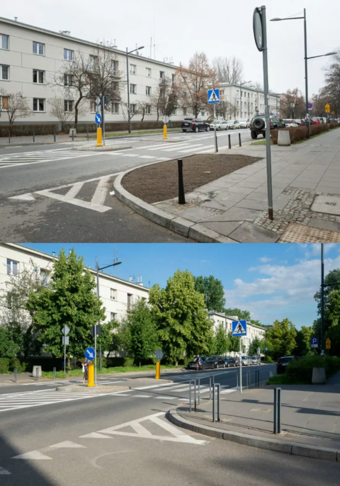 Porównanie stanu przeszłego i obecnego fot. ZDM