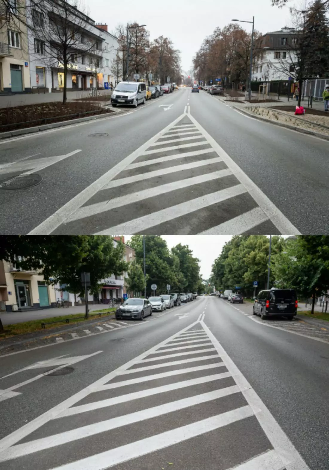 Porównanie stanu przeszłego i obecnego fot. ZDM