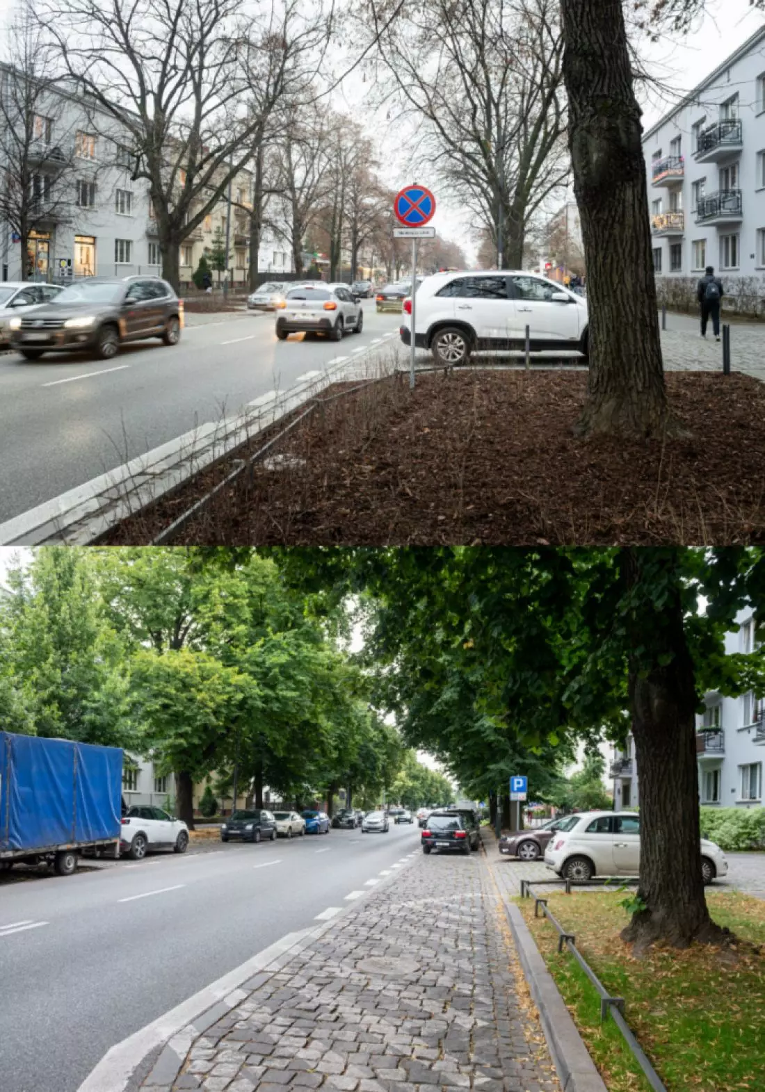 Porównanie stanu przeszłego i obecnego fot. ZDM