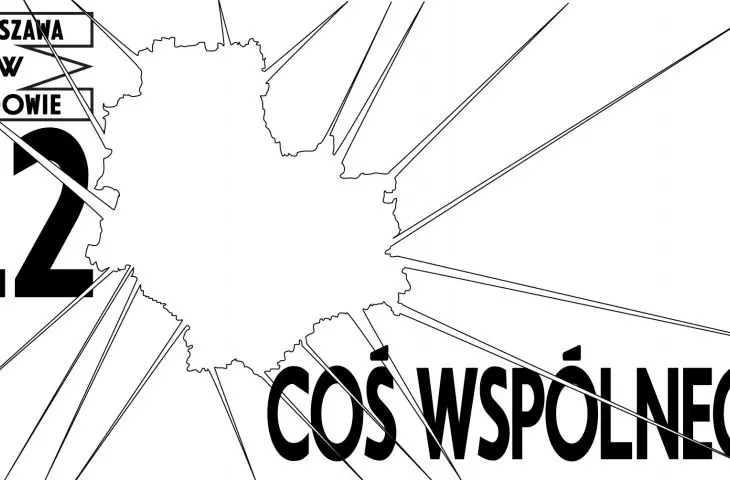 logo programu „Coś wspólnego” w ramach 12. edycji festiwalu WARSZAWA W BUDOWIE,