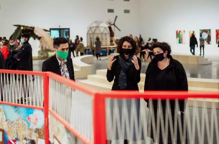 widok wystawy „Coś wspólnego” w ramach 12. edycji festiwalu WARSZAWA W BUDOWIE,