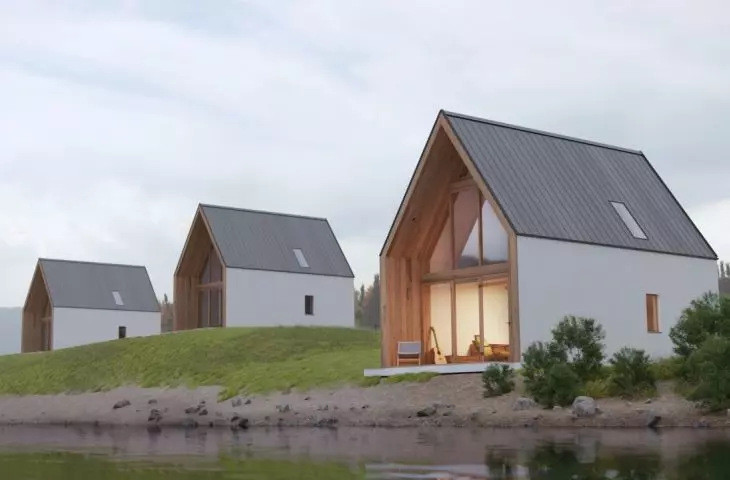 Silesian House, modern version with large glazing
