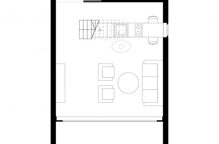 Silesian House, first floor plan