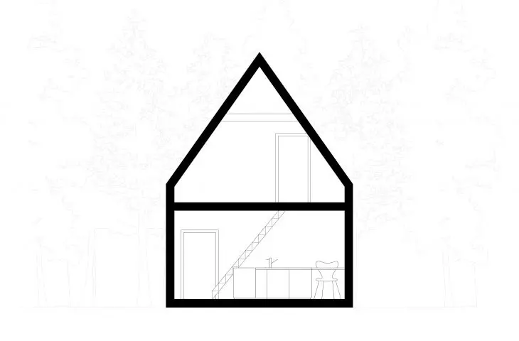 Silesian House, cross-section