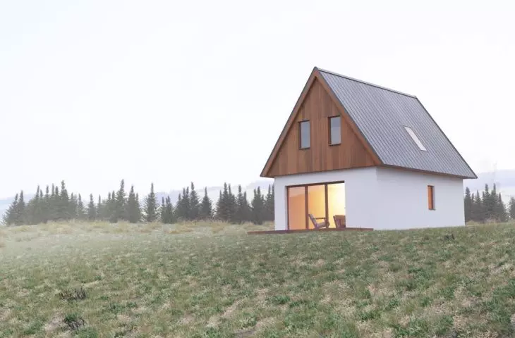 Silesian House with a simple form