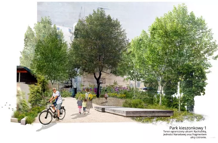 Wizualizacja projektu Grow Green Wrocław | wizualizacje: Natalia Bańdo, Katarzyna Kobierska | Projekt: PPHU Dworniczak, TECLA