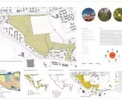 I miejsce, proj.: Pracownia Projektowa Kaja Pobereżny, plansza, zagospodarowanie