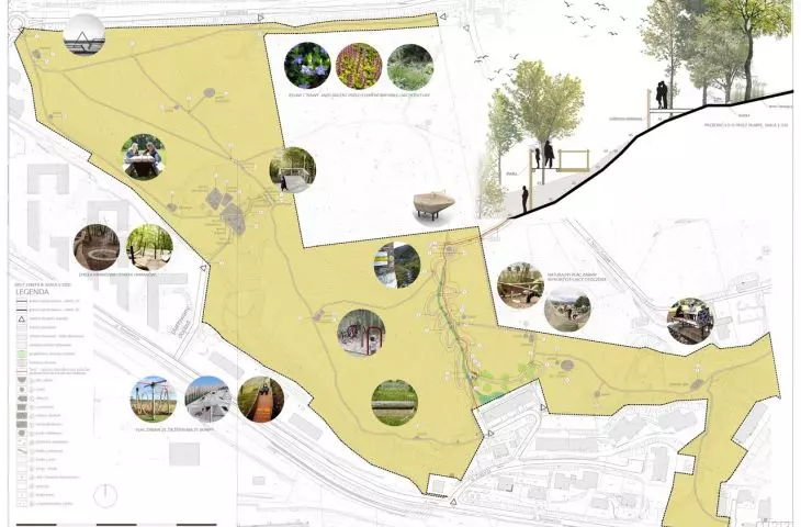 First place, proj.: Pracownia Projektowa Kaja Pobereżny, plan