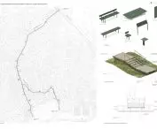 Second place, design: Aleksander Wadas Studio, pedestrian connection