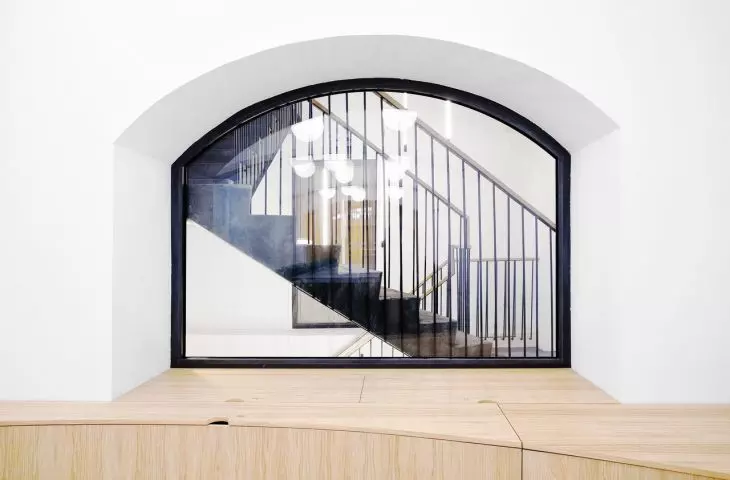 Glazed staircase
