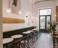 Interior of Krem cafe in Warsaw