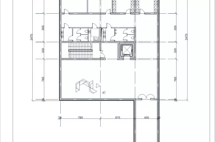 research center in Wadi Rum, Jordan, floor plan -1