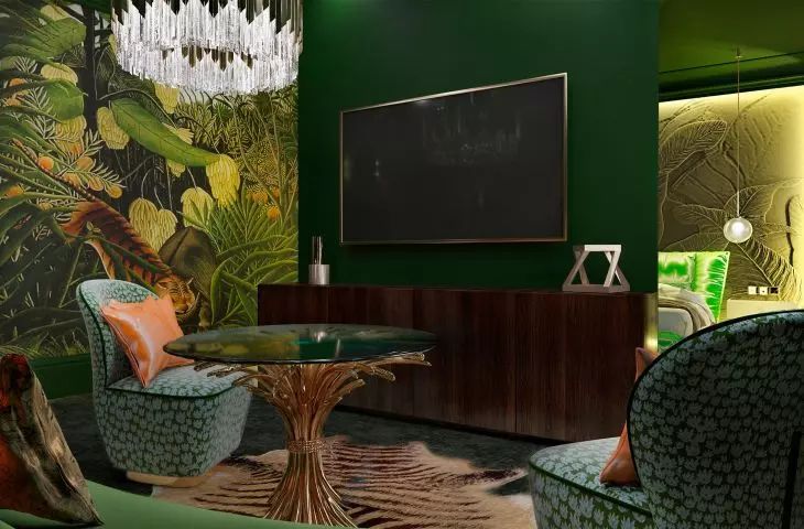 Hotel butikowy „Sen Rousseau”, pokój zielony