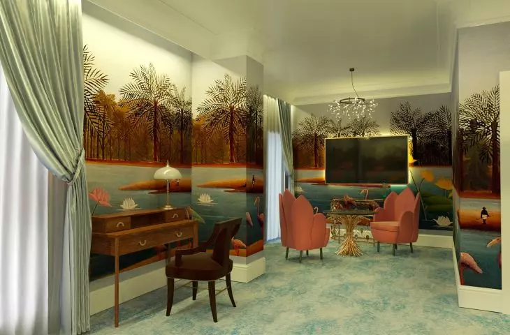 Hotel butikowy „Sen Rousseau”, pokój niebieski