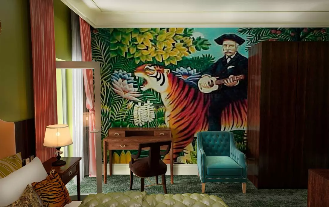 Pokój kolorowy
w butikowym hotelu