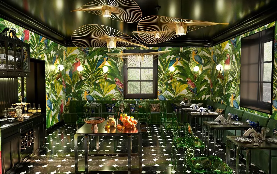 Wnętrze restauracji
hotelu butikowego
