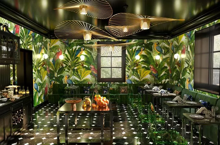 Hotel butikowy „Sen Rousseau”, sala śniadaniowa