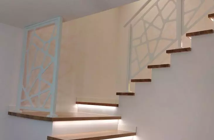 Steel balustrade - laser cut sheet metal