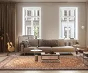 The carpet used in the arrangement: DIAMOND DAMORE copper