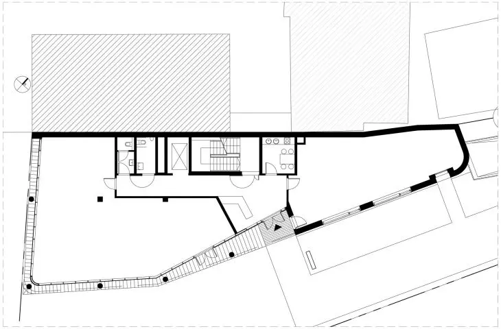 Budynek biurowo-usługowy w Krakowie, rzut parteru