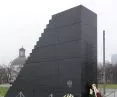 Monument to the Victims of Smolensk Tragedy 2010 in Warsaw at J. Pilsudski Square