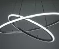 RING luminaire suspended at an angle