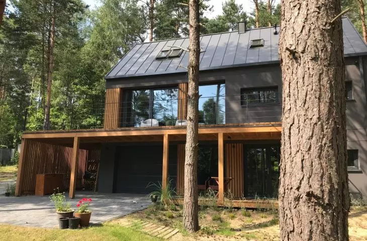 Terrace and large glazing