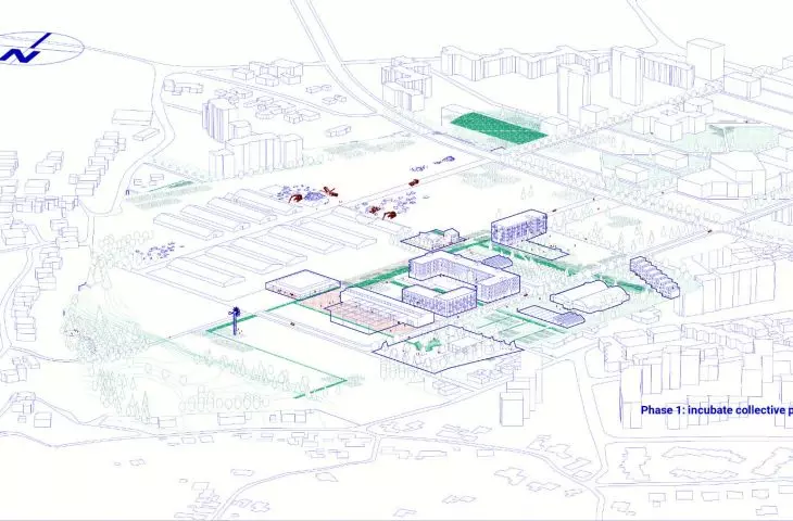 Karlpooling – projekt konkursowy Europan 15, Karlovac, Chorwacja (shortlisted), projekt: Archigrest