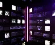 Maszyna Czasu (wnętrze) – utopijne projekty dla Warszawy, instalacja i research w ramach wystawy „Futurama”