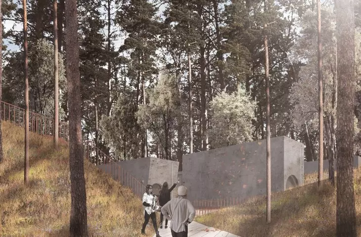 Rewitalizacja Dzieła D-10, budynki wystawiennicze