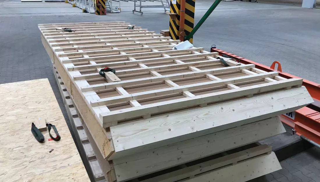 Prefabrykowany system ścian,dachów i stropów w systemie budowlanym STEICO © STEICO