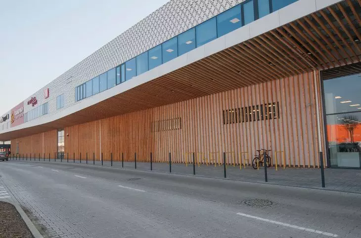 Terraces and facades made of exotic, European, termed wood