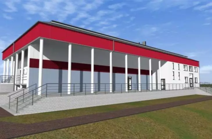 Visualization of the community center after modernization