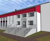 Visualization of the community center after modernization