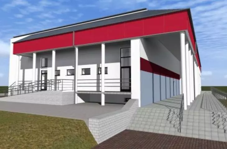Wizualizacja domu kultury po modernizacji