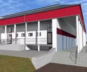 Wizualizacja domu kultury po modernizacji