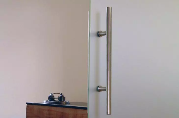 Glass point fixings, glass door locks, stainless steel handles