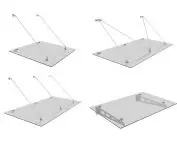 Glass point fixings, glass door locks, stainless steel handles