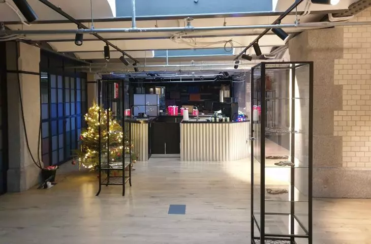 The interior of the Dialog Station in the lobby of Wrocław Central Station