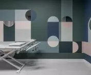 Geometric patterns on the wall