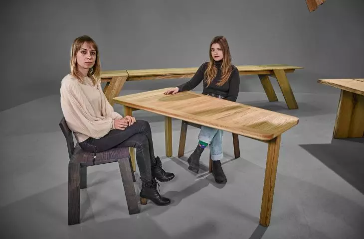 Closer table and authors Roksana Licznerska and Katarzyna Polaszewska