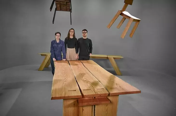 Stół CUT i zespół projektowy