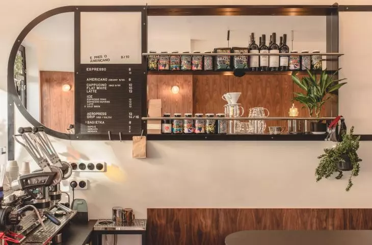 View of the Królowa Przedmieście bar in Krakow