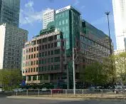 Kaskada Office and Banking Center, designed by Jerzy Skrzypczak, Jerzy Janczak, Maciej Piechotka, Andrzej Darski, Mieczysław Zientarski