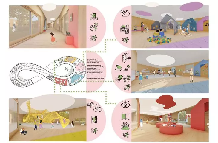 First place in the Young Power category, kindergarten interiors