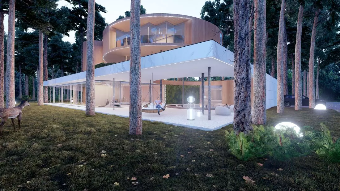 Projekt bryły Tree
House