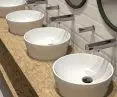 F3E basin mixers, RONDAtop basins, electronic soap dispenser