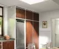 Flat roof windows are an additional source of light in the kitchen
