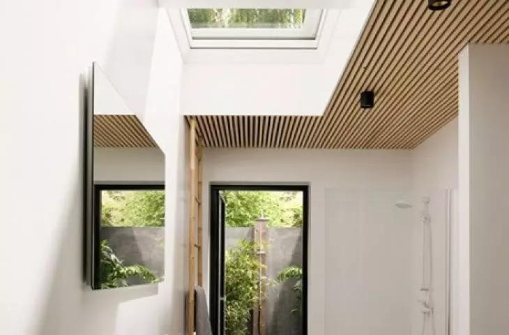 Windows for flat roofs are also used in bathrooms